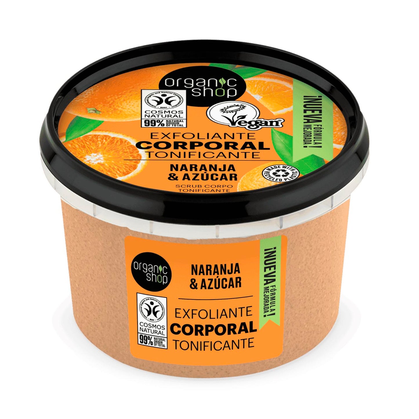 ORGANIC SHOP NARANJA SICILIANA EXFOLIANTE CORPORAL TONIFICANTE 1UN