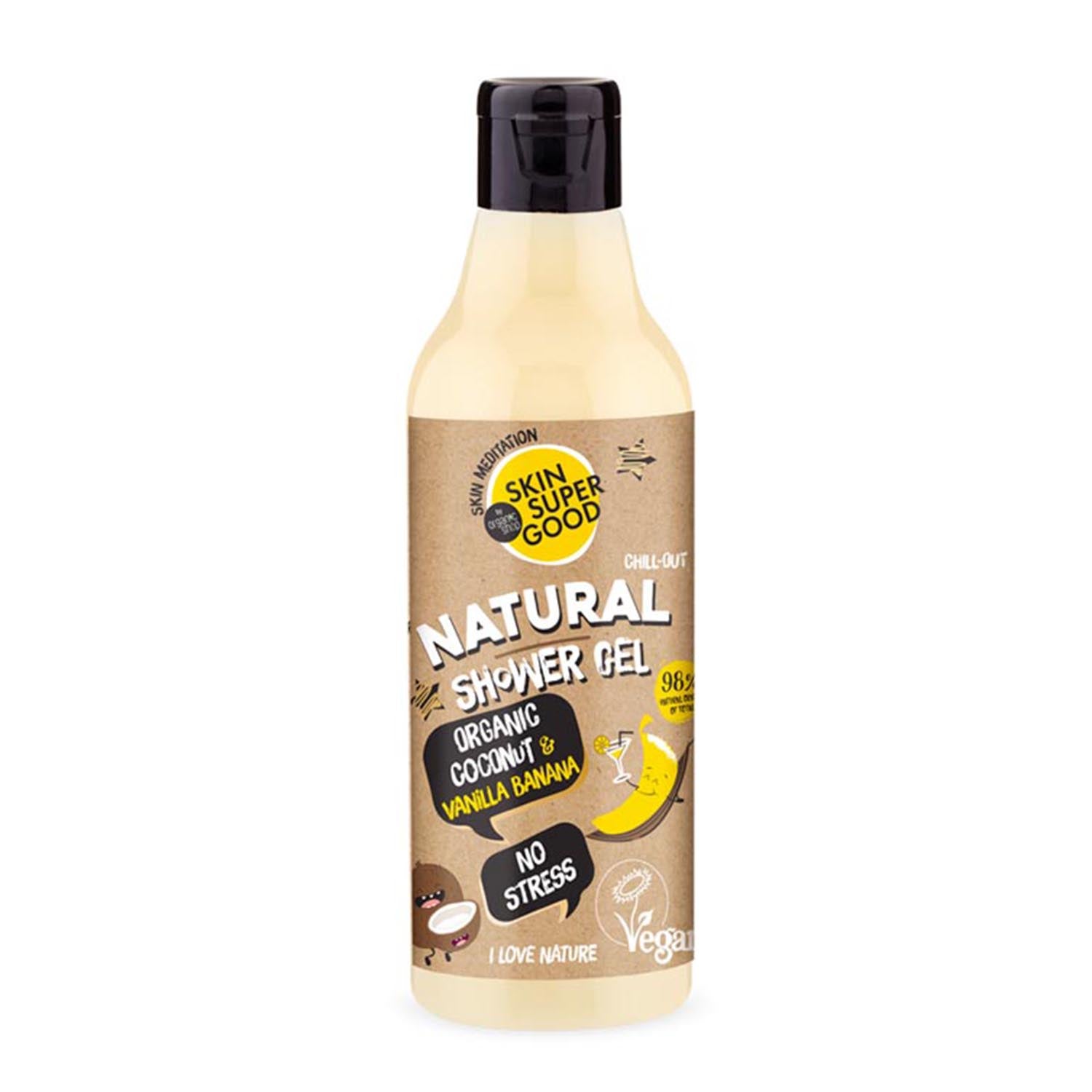 NATURA SIBERICA SKIN SUPER GOOD NATURAL GEL DE BAÑO COCONUT BANANA 250ML