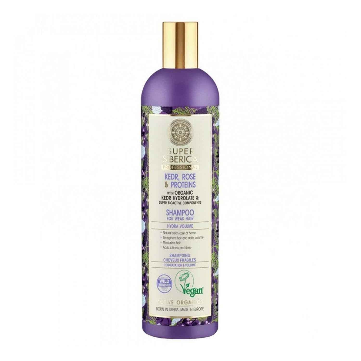 Natura Siberica Pino Rosa Y Proteinas Shampoo Profesional Cabelo Debil 400Ml