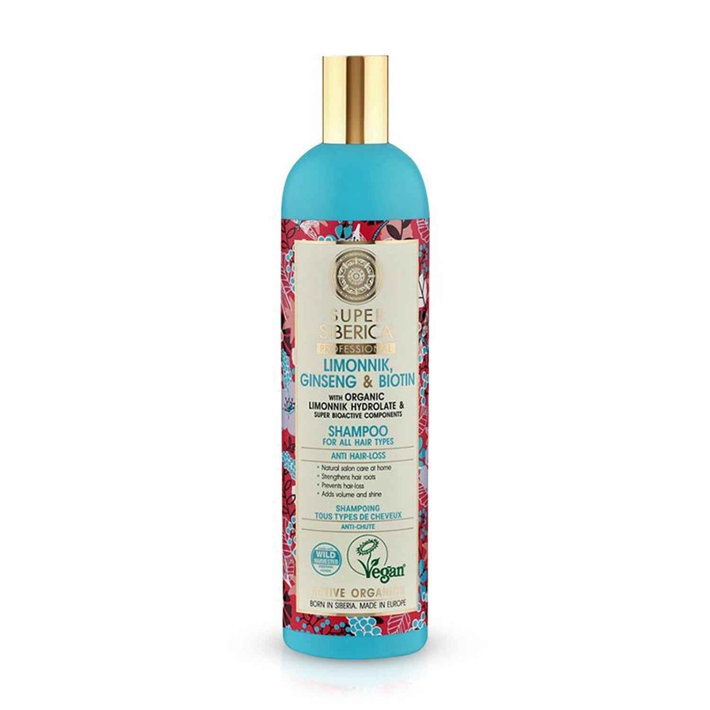 Natura Siberica Schizandra Ginseng Y Biotina Shampoo Profesional 400Ml