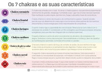Kit de zafus retangulares - 7 chakras