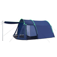 vidaXL tenda para carro Azul Marinho 390 x 330 x 195 cm Poliamida 180T