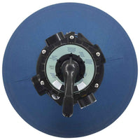 vidaXL Filtro de areia p/ piscina válvula de 6 posições azul 560 mm