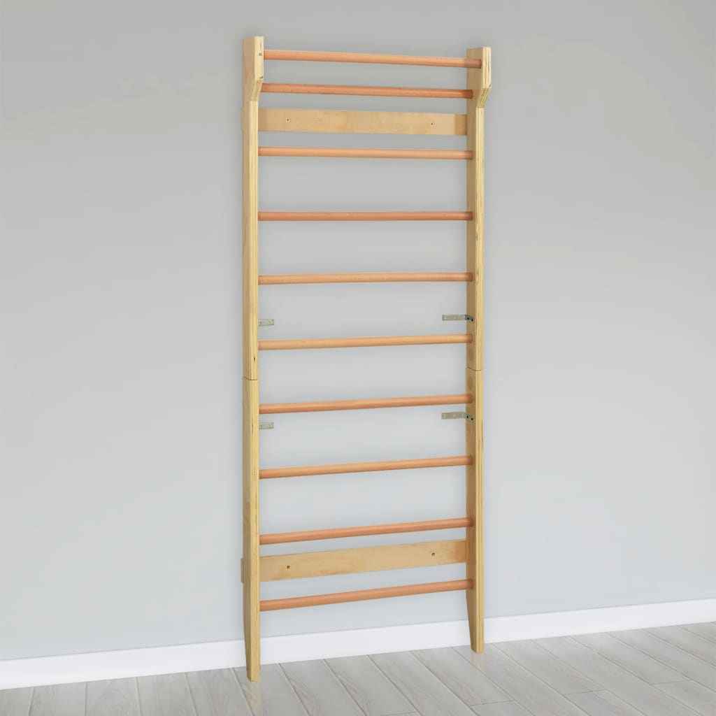 vidaXL Barra de parede/espaldar 80x15,8x195 cm madeira