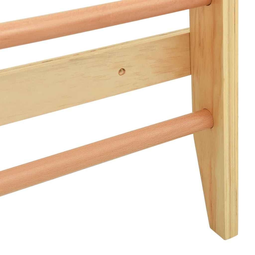 vidaXL Barra de parede/espaldar 80x15,8x195 cm madeira