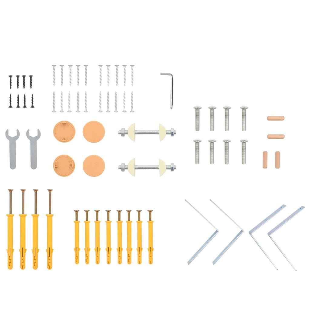 vidaXL Barra de parede/espaldar 80x15,8x195 cm madeira