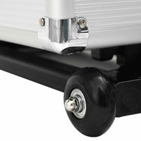 vidaXL Trólei estilo piloto 47x39x27 cm alumínio prateado