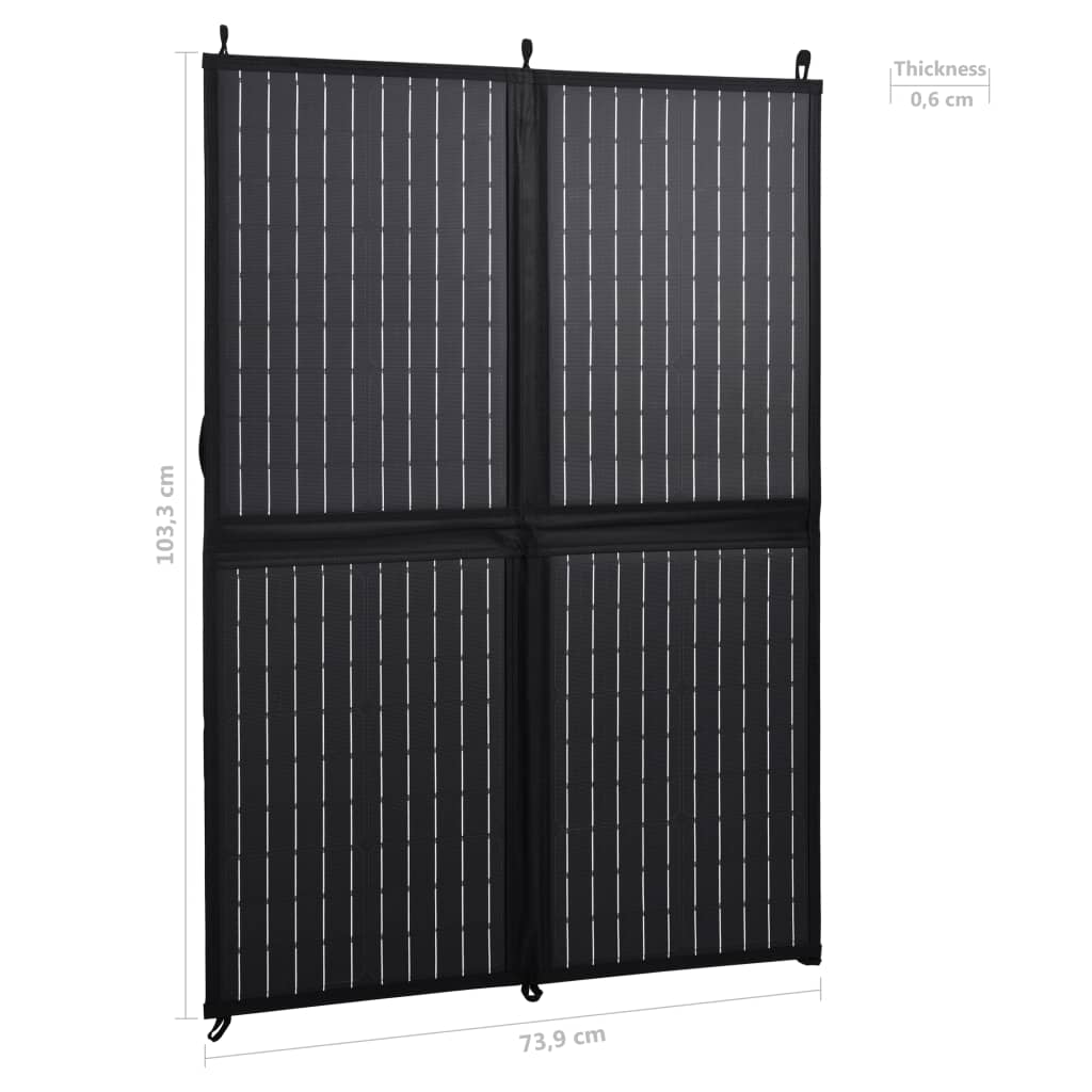 vidaXL Painel solar dobrável 100 W 12 V