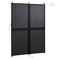 vidaXL Painel solar dobrável 100 W 12 V