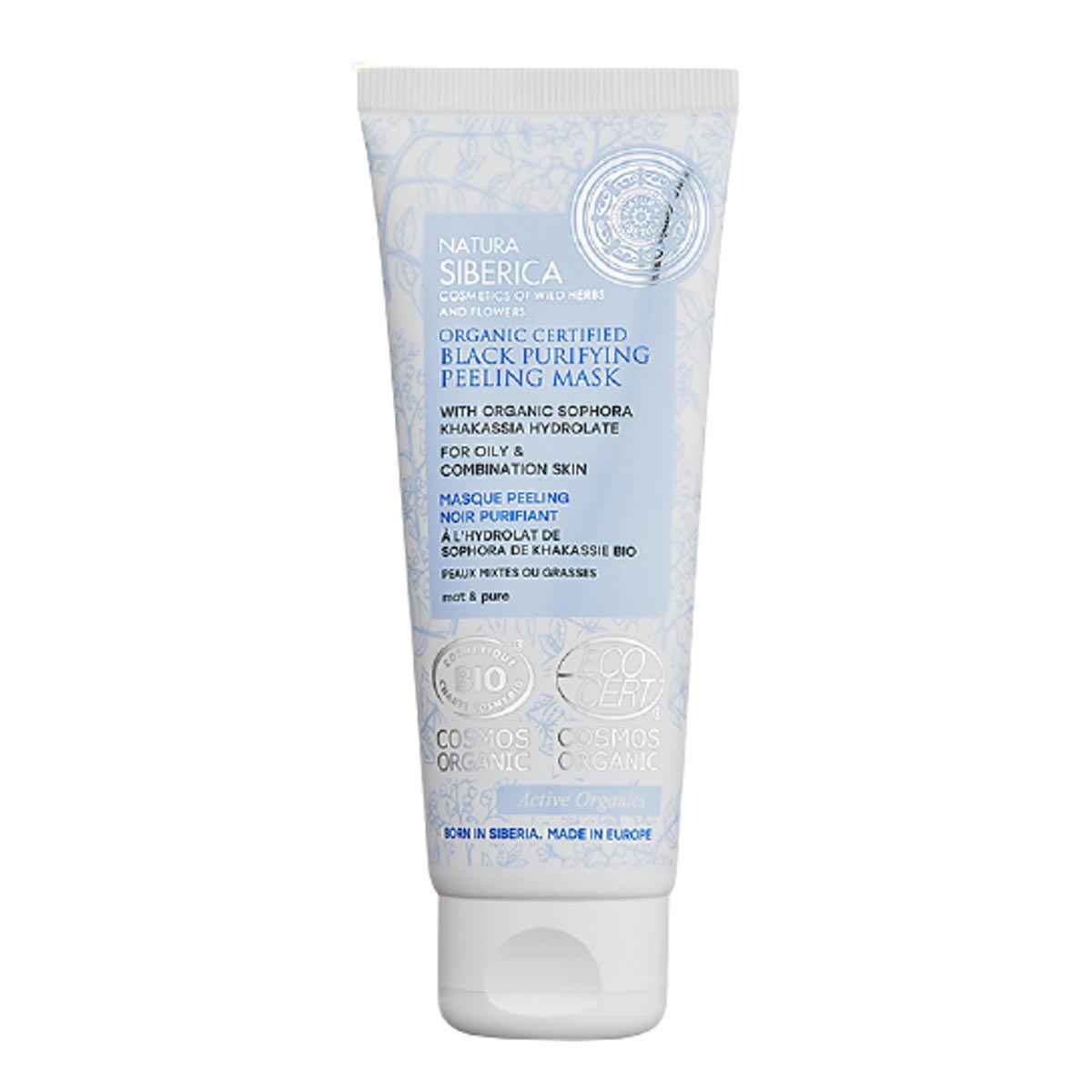 Natura Siberica Black Purifying Peeling Mask Pél Grasa 75Ml