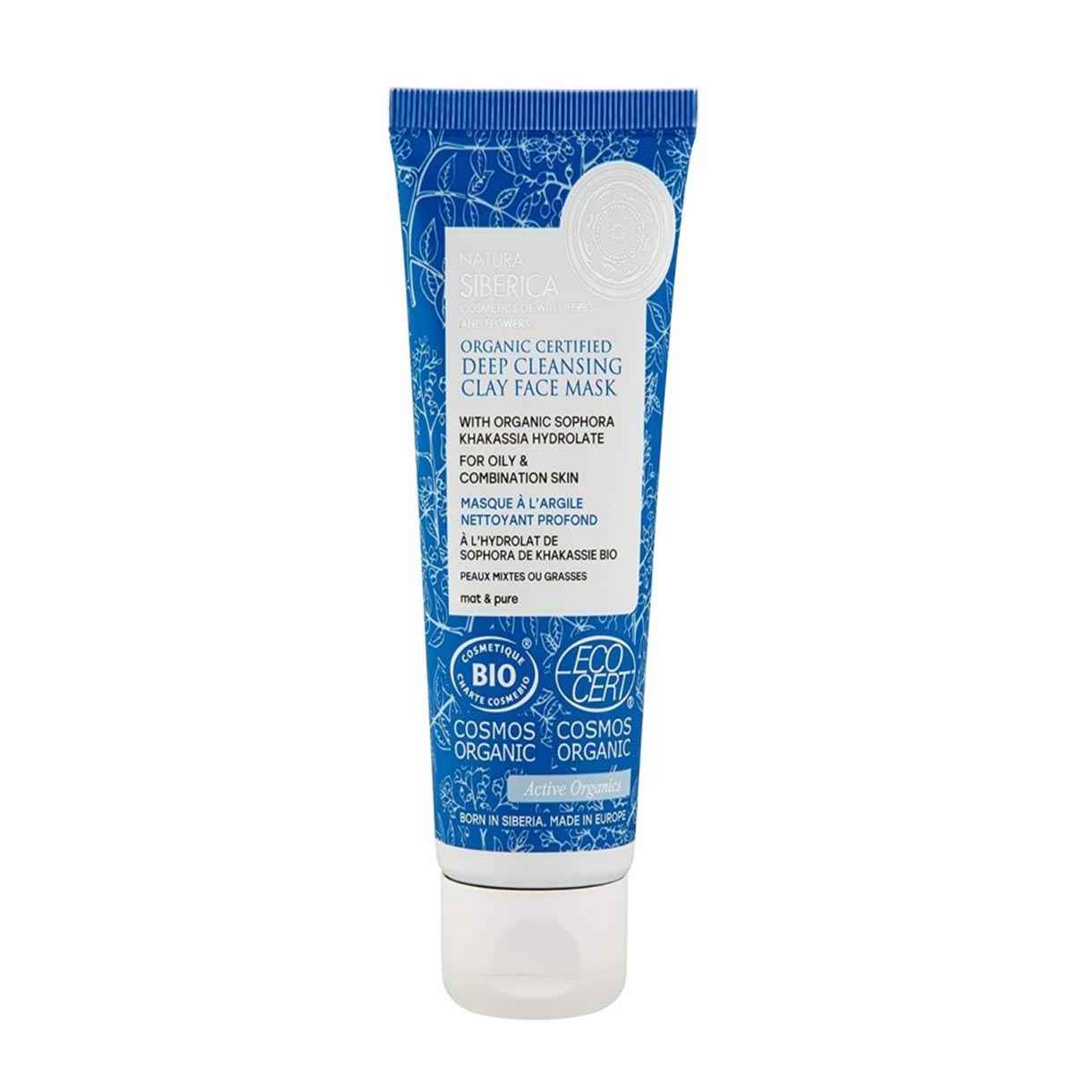 Natura Siberica Deep Cleansing Clay Mascára Facial Para Pél Grasa 75Ml