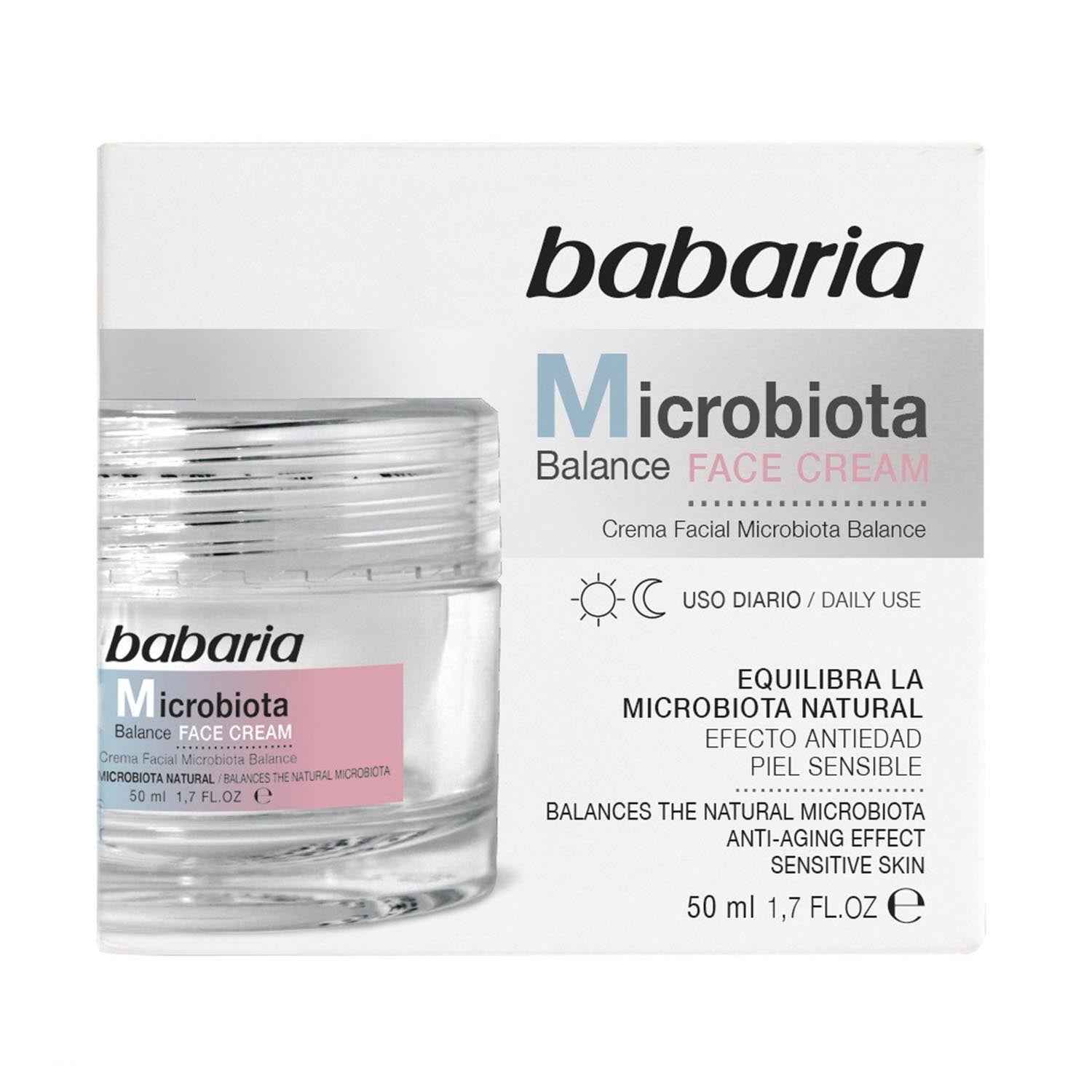 Babaria Microbiota Balance Creme Facial Uso Diario Pél Sensible 50Ml