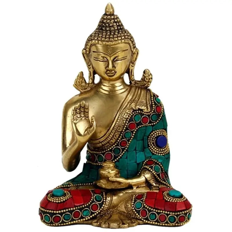 Estátua de Buda em Abhaya Mudra - 16 cm