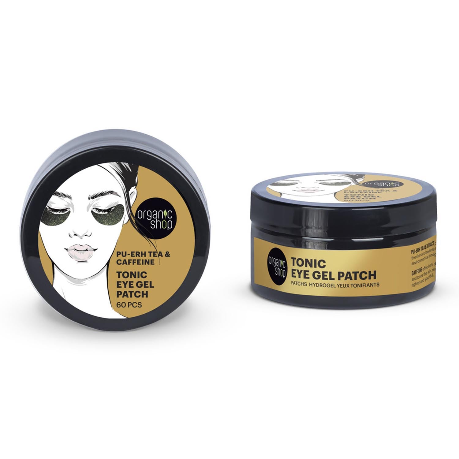 ORGANIC SHOP PU-ERH TEA GEL DE OJOS PACK 60UN