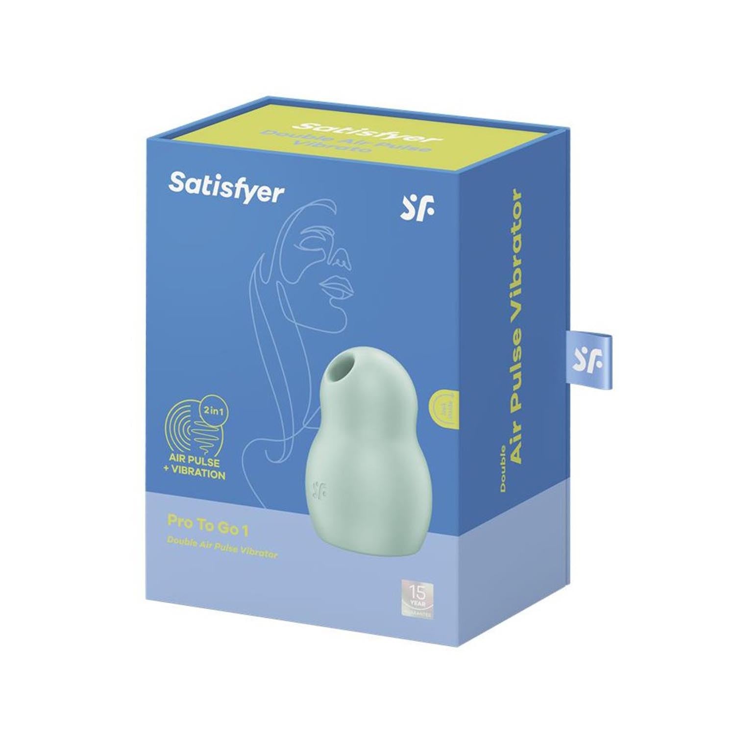 SATISFYER PRO TO GO 1 VIBRATOR DOUBLE AIR PULSE MENTA 1UN
