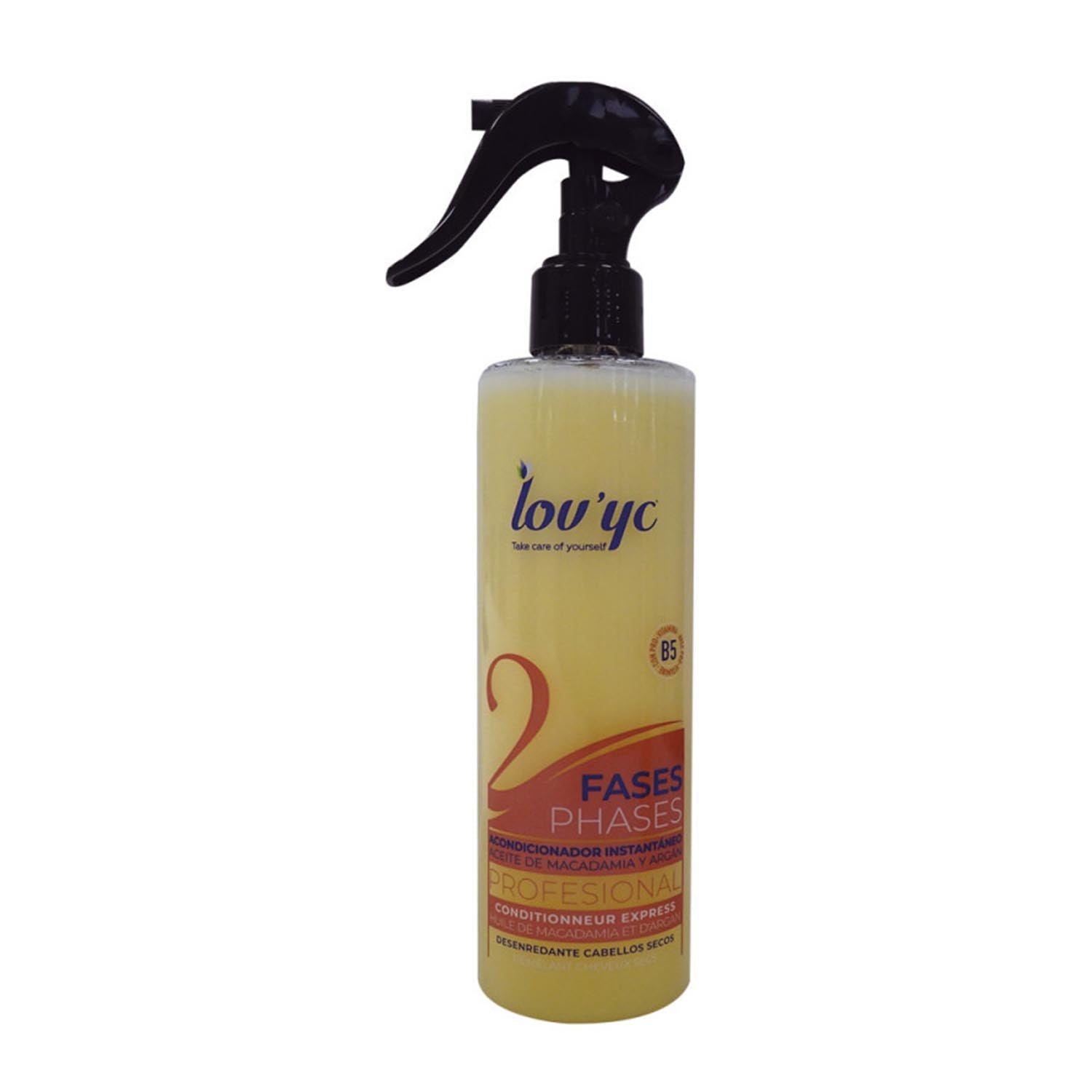 Lovyc Bi-Phase Acondicionador Instantaneo Aceite De Macadamia Y Argan Cabelos Secos 300Ml