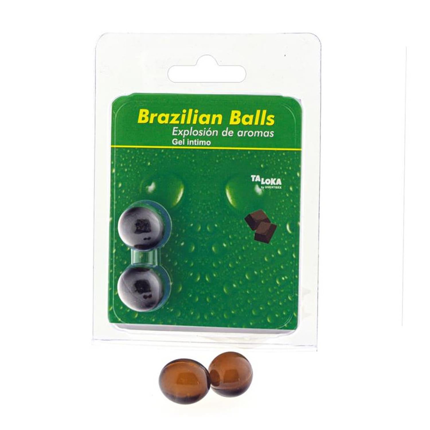 BRAZILIAN BALLS BALLS GEL INTIMO AROMA CHOCOLATE 1UN