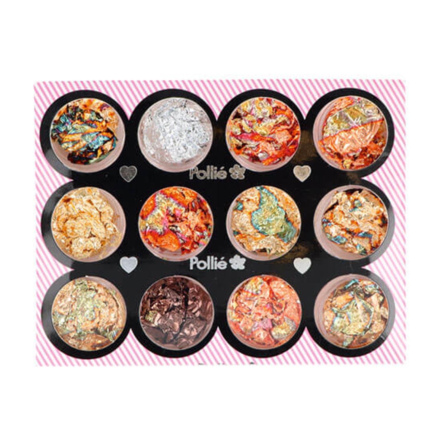 Purpurina Nail Art Eurostil 12 Cores (12 x 1 g)