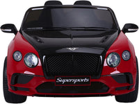Bentley Supersports, 2 zitter elektrische kinderauto, rubberen banden en meer!