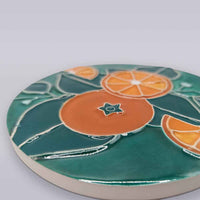 Algarve Citrus Grove Ceramic Coaster