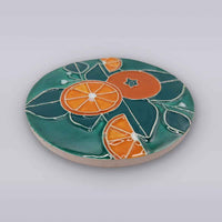 Algarve Citrus Grove Ceramic Coaster