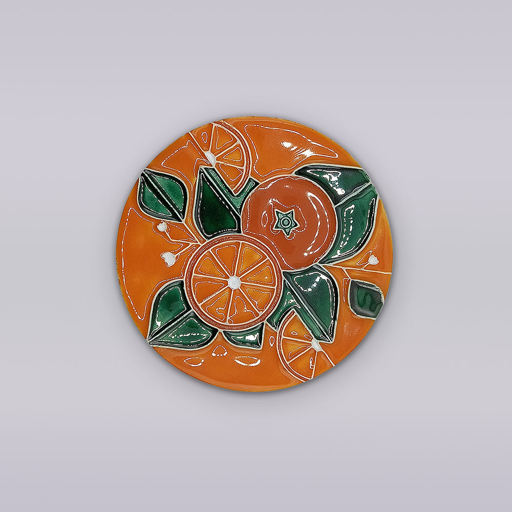 Algarve Orange Blossom Ceramic Coaster