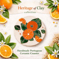 Algarve Orange Harvest Ceramic Coaster