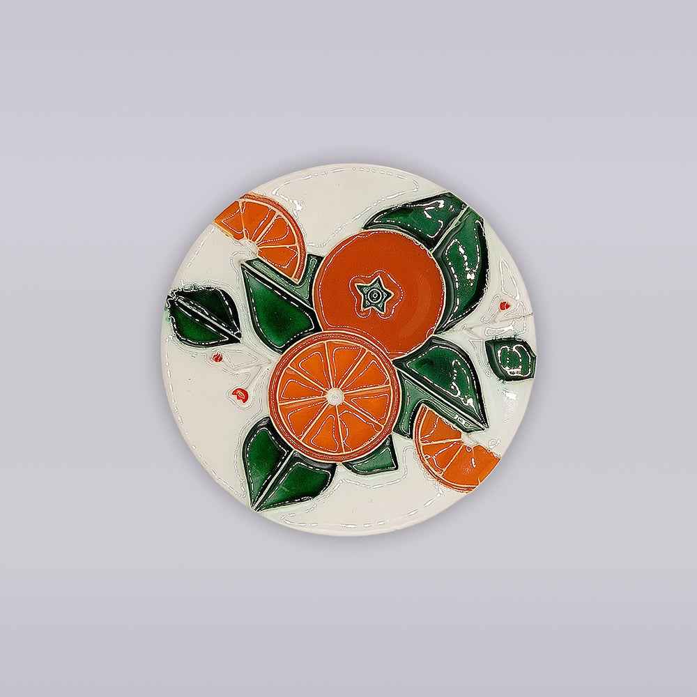 Algarve Orange Harvest Ceramic Coaster