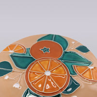 Algarve Sandstone Orange Ceramic Coaster