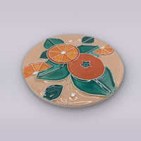 Algarve Sandstone Orange Ceramic Coaster