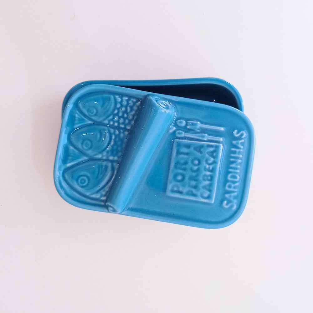 Hand-painted Ceramic Soap Box - Sardines
