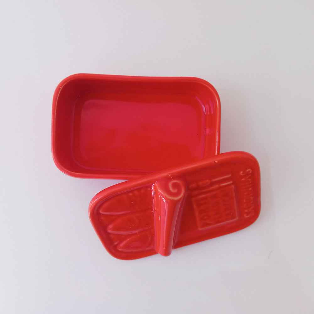 Hand-painted Ceramic Soap Box - Sardines