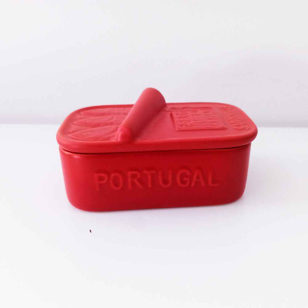 Hand-painted Ceramic Soap Box - Sardines