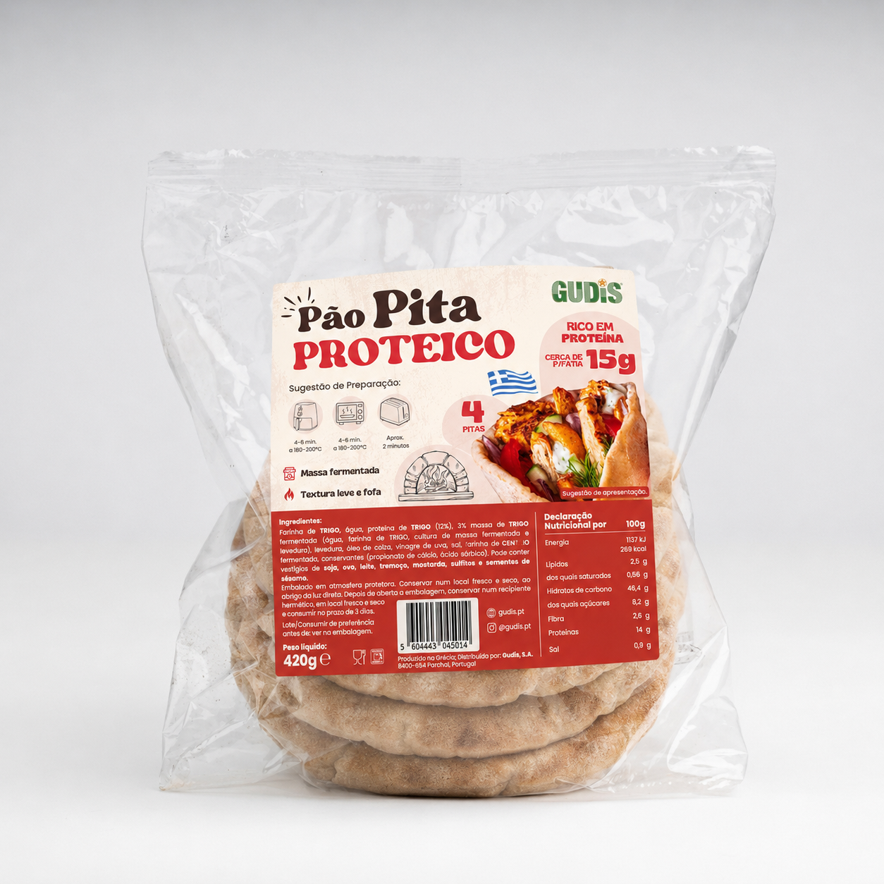 Pão Pita Proteico 420g