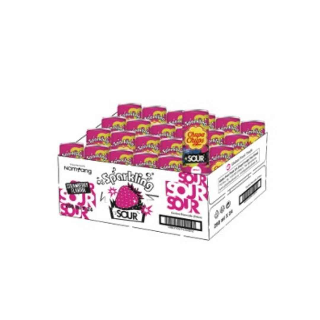 Chupa Chups SOUR Morango 250ml