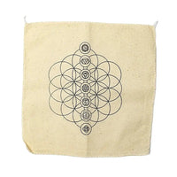 Kit de cristais dos 7 chakras com grelha e pontas de quartzo
