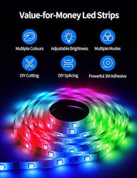 Fita LED 10m RGB LED 2x5m