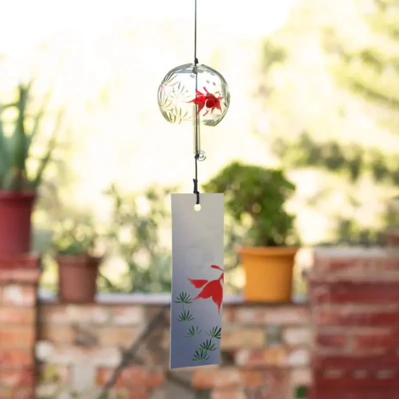 Sino japonês de cristal Furin - Kingyo