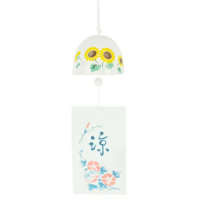 Sino japonês de cerâmica Furin - Girassol