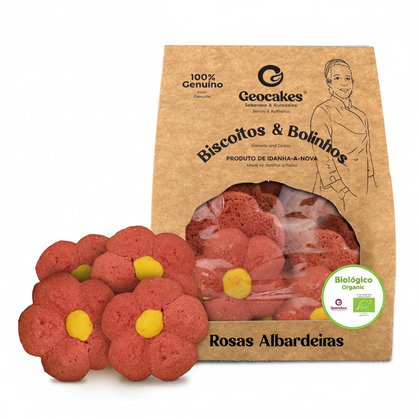 Rosas Albardeiras Biológicas - Biscoitos Artesanais Geocakes 170g
