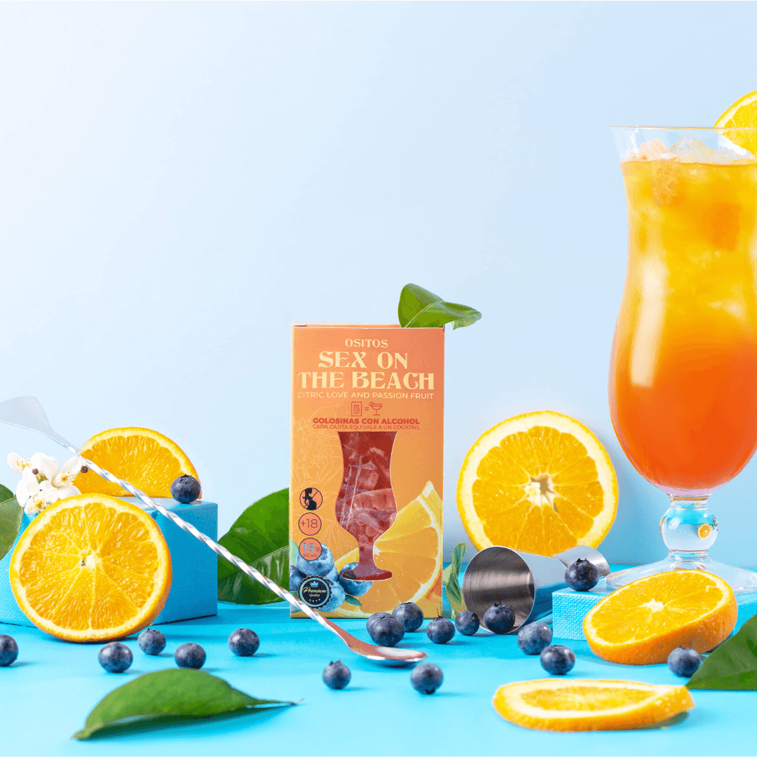 Gomas C/Álcool - Sex On The Beach Cocktail Box 70g