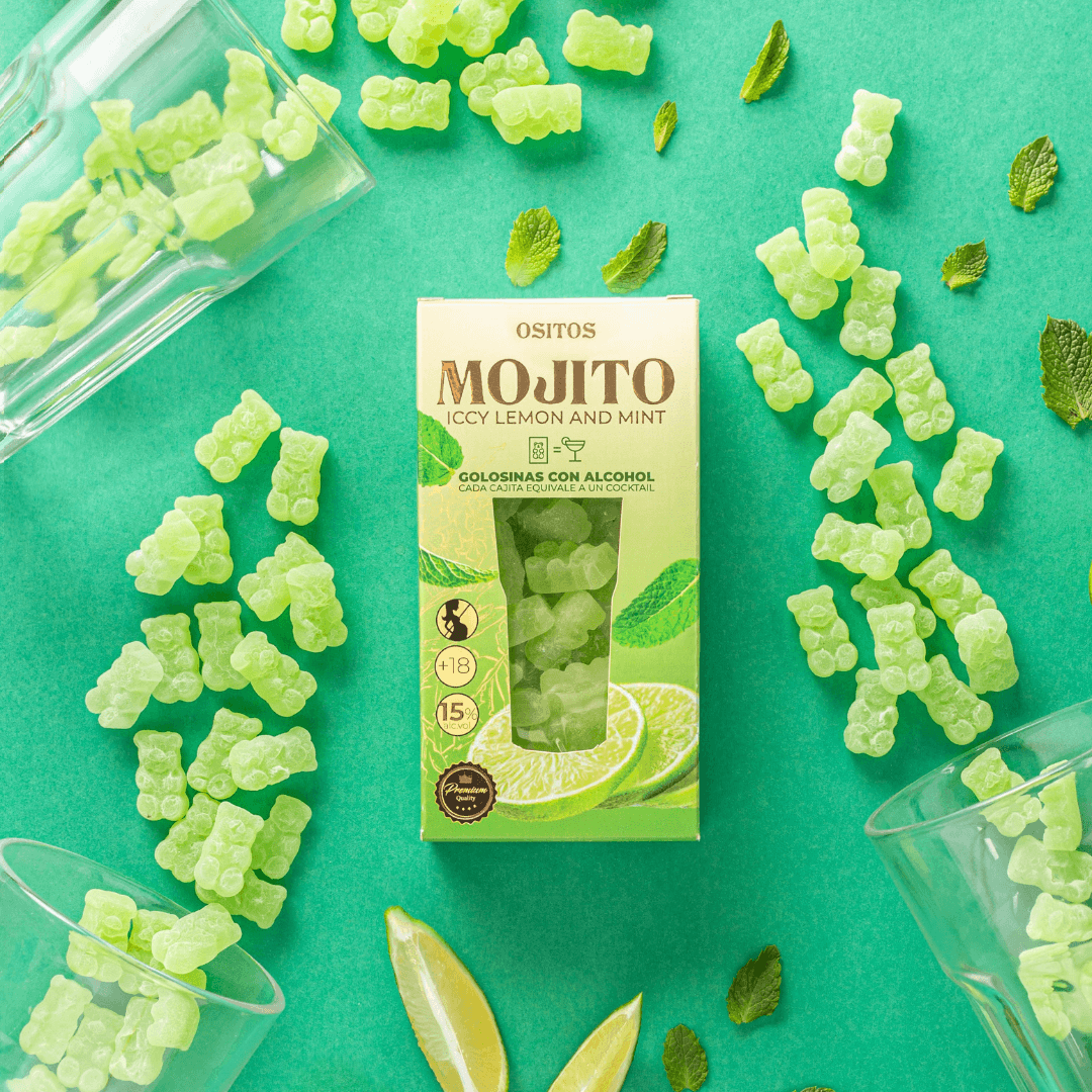 Gomas C/Álcool - Mojito Cocktail Box 70g