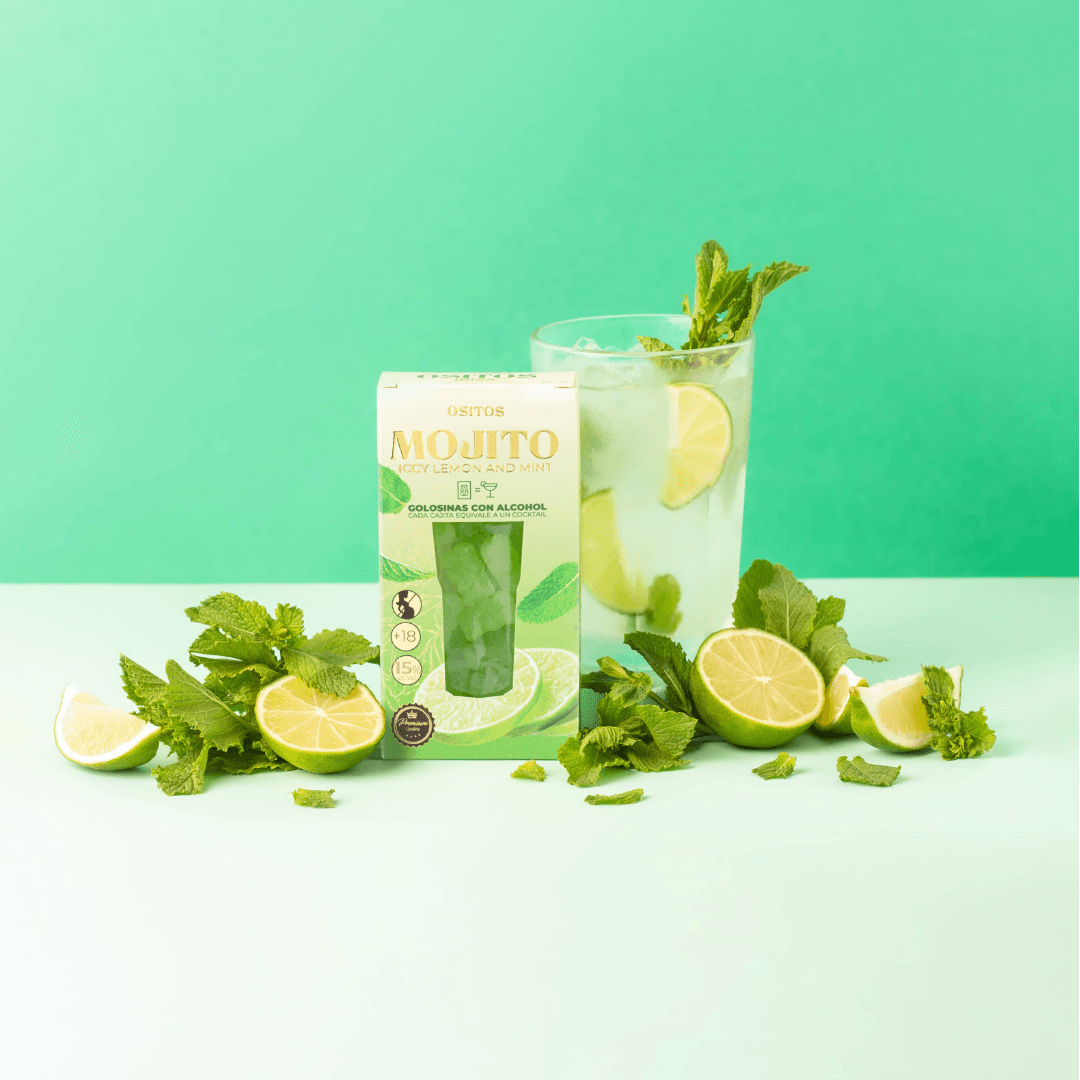 Gomas C/Álcool - Mojito Cocktail Box 70g