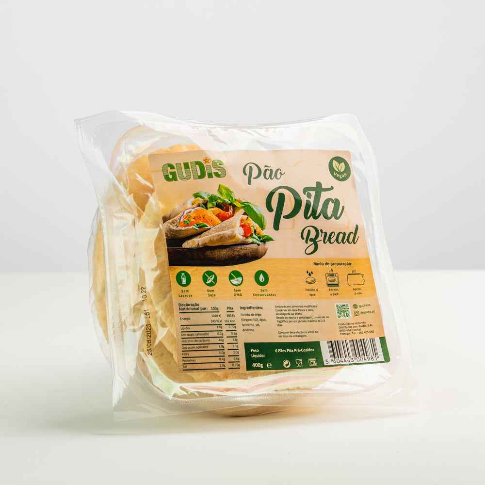 Pão Pita Vegan s/ Lactose 400g