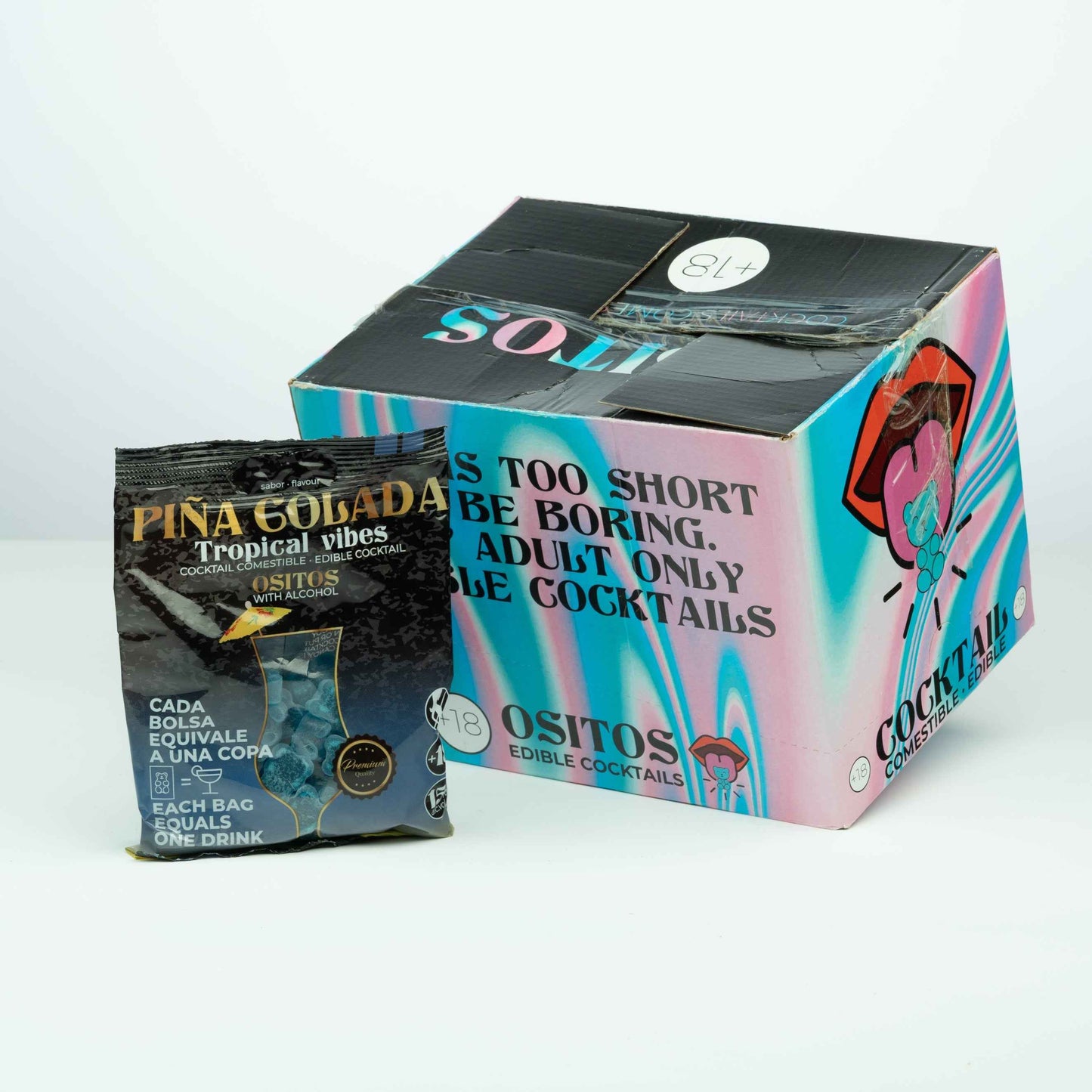 Gomas C/Álcool - Piña Colada 120g