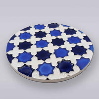 Heritage Blue Star Mosaic Coaster