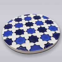Heritage Blue Star Mosaic Coaster