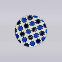 Heritage Blue Star Mosaic Coaster
