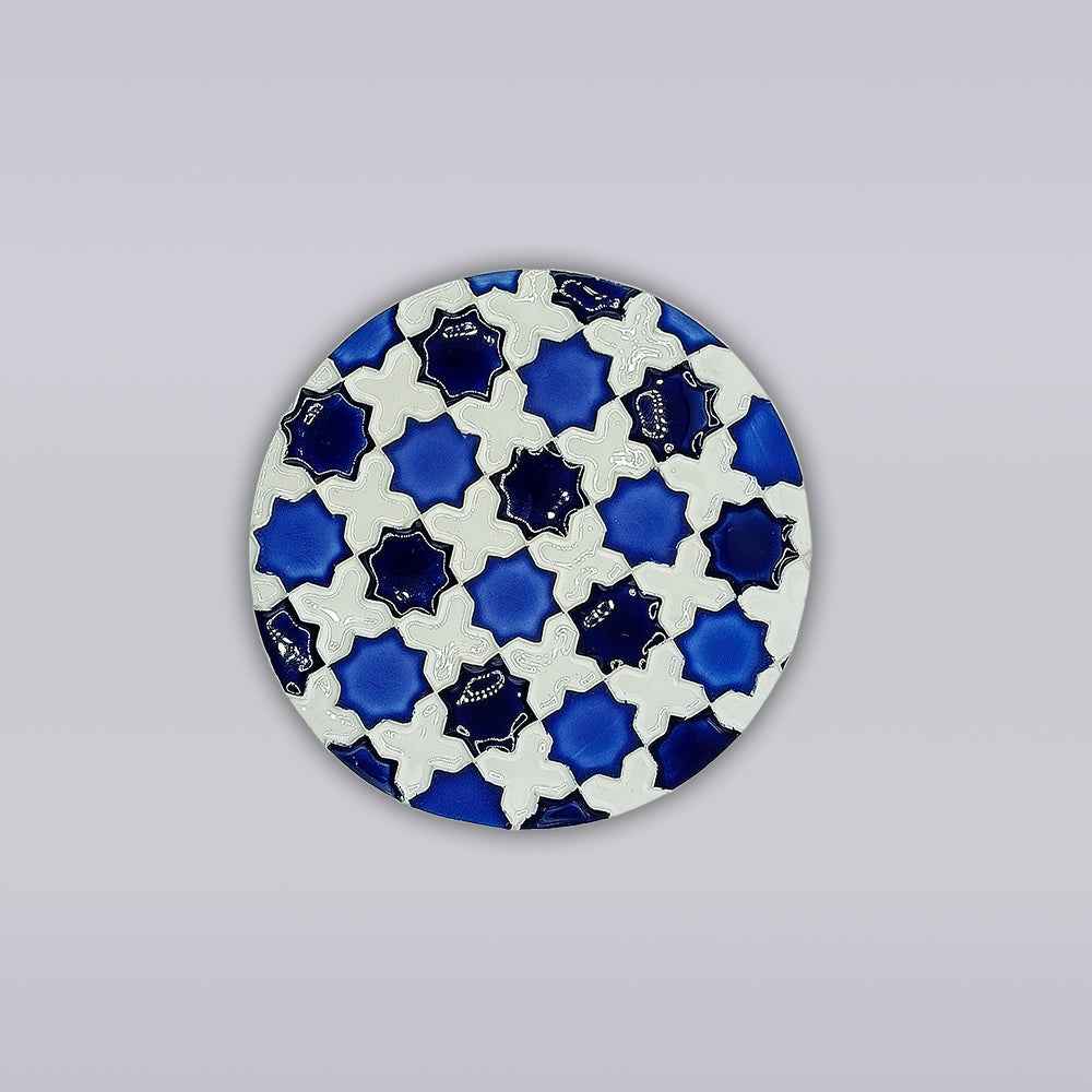 Heritage Blue Star Mosaic Coaster