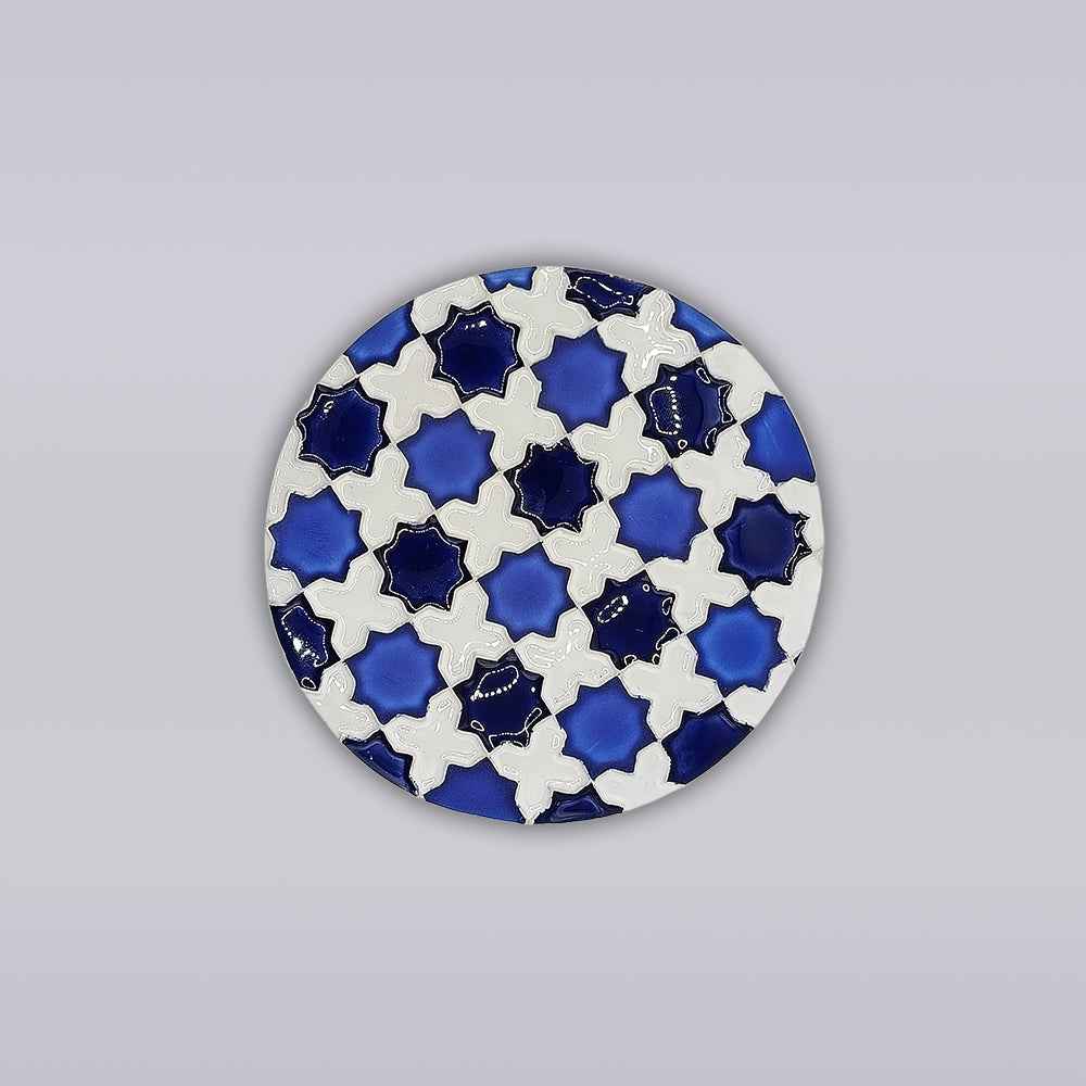 Heritage Blue Star Mosaic Coaster